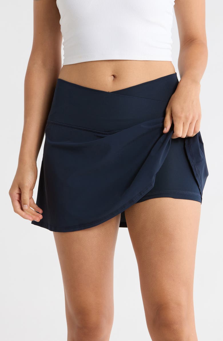 90 DEGREE BY REFLEX Warp X Crossfire Skort, Alternate, color, True Navy