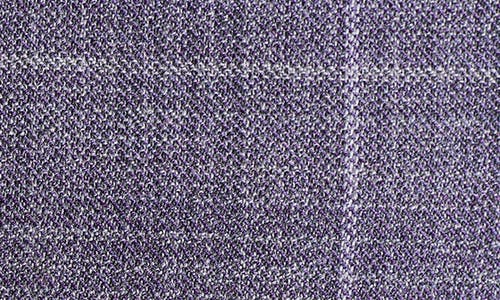 Cricketeer Grey Plaid Wool Blend Blazer In Lavender