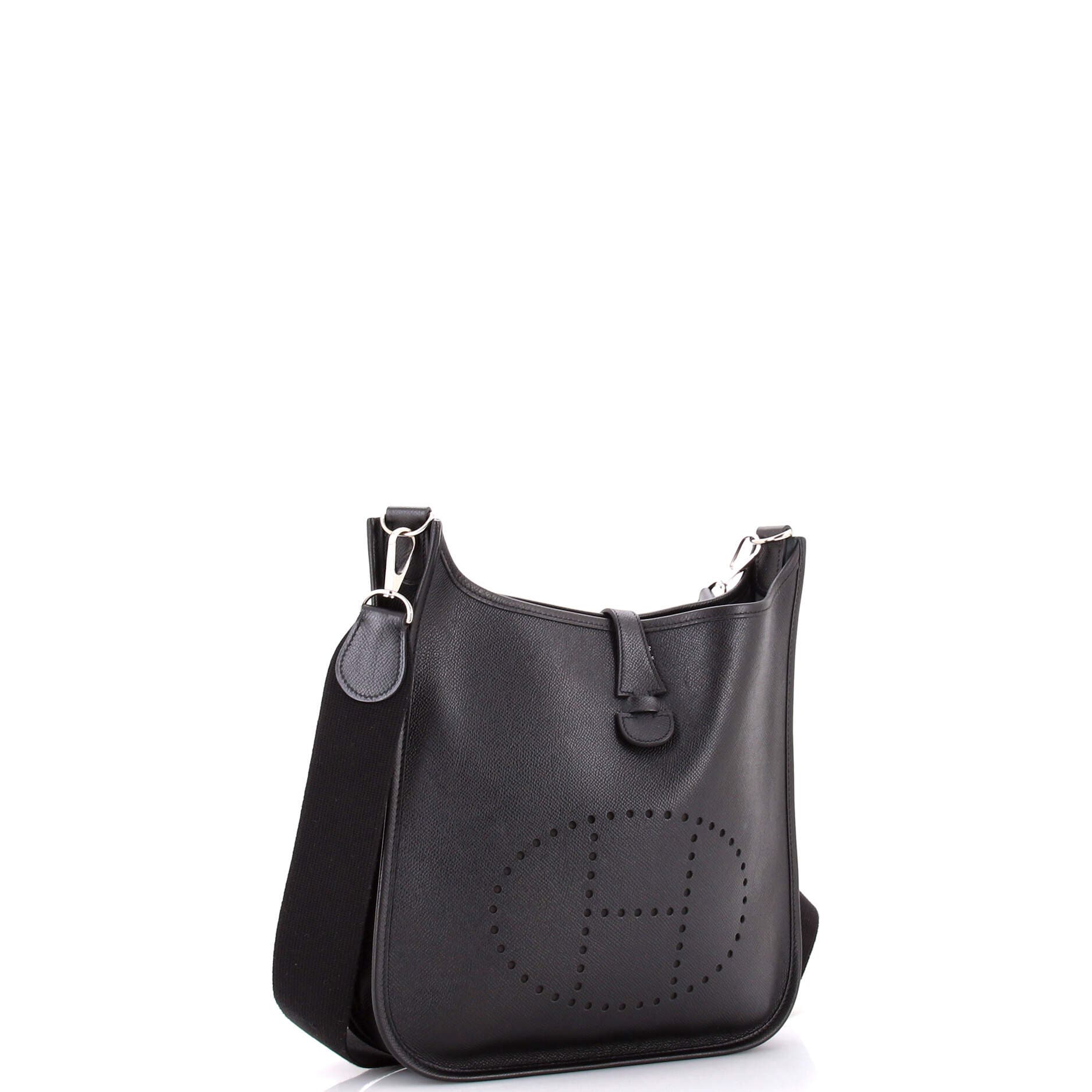 Pre-Owned Hermes Evelyne Bag Gen III Epsom PM, Alternate, color, Noir