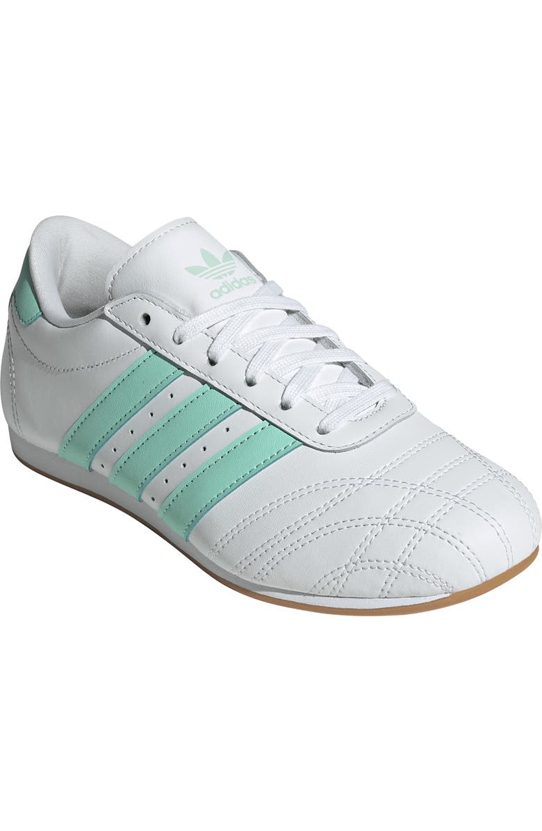 adidas Kids' Taekwondo Sneaker, Main, color, White/ Clear Mint/ Gum
