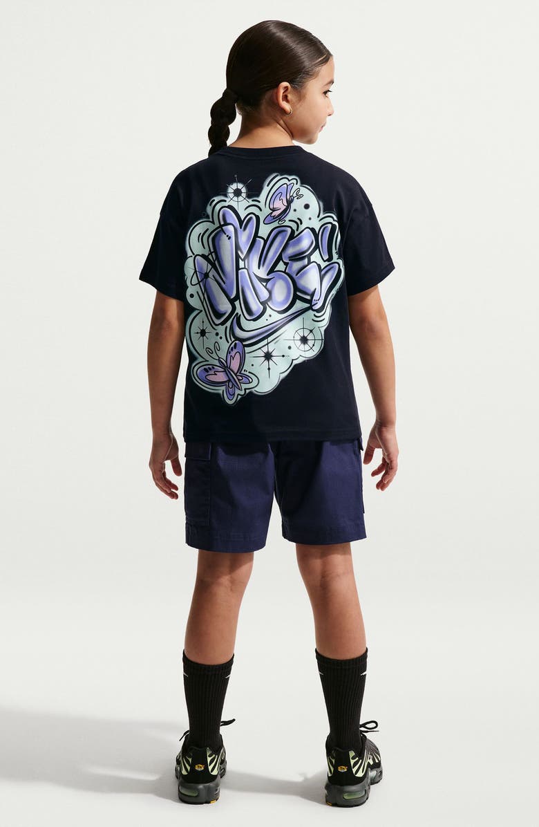 Nike Kids' Airbrush Graphic T-Shirt, Alternate, color, Black