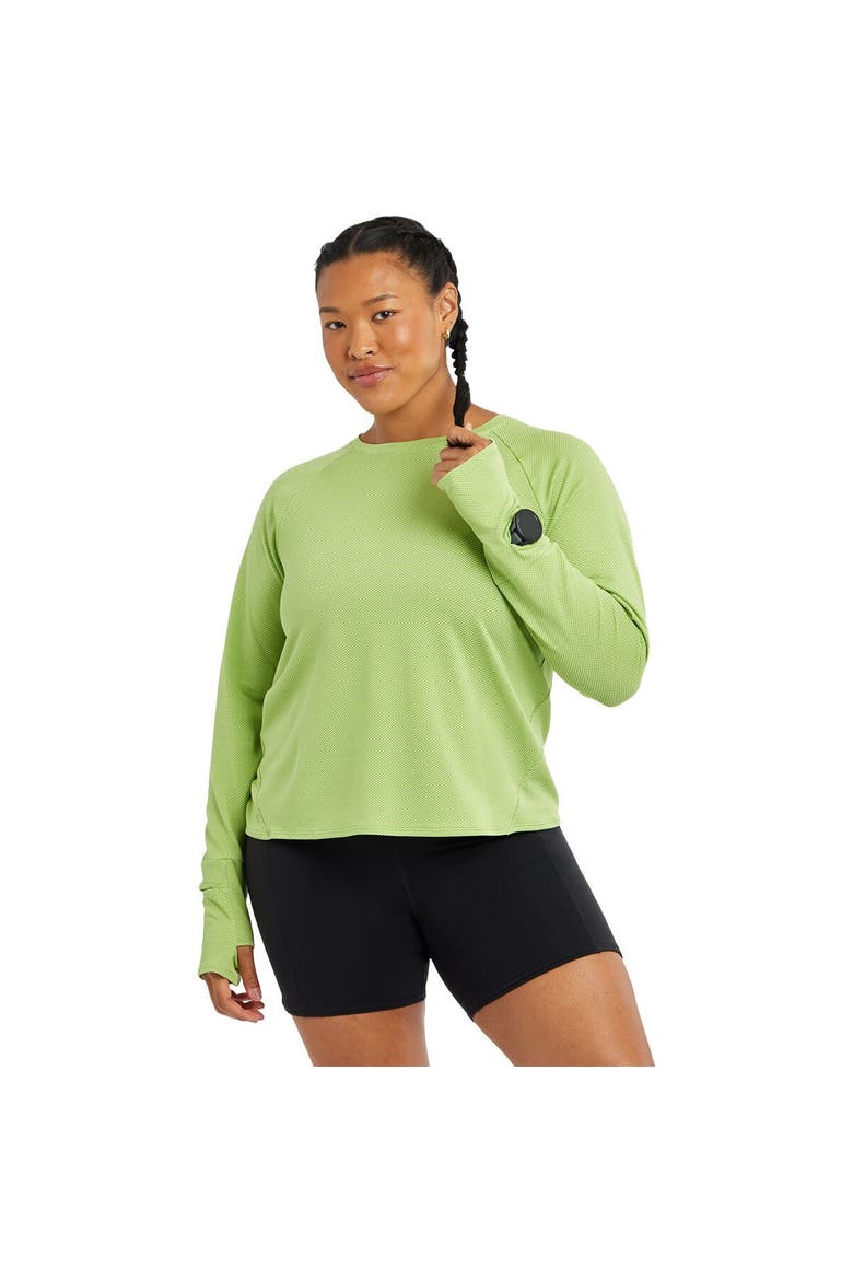 Flyout Long-Sleeve Shirt - Women's, Alternate, color, Limelight