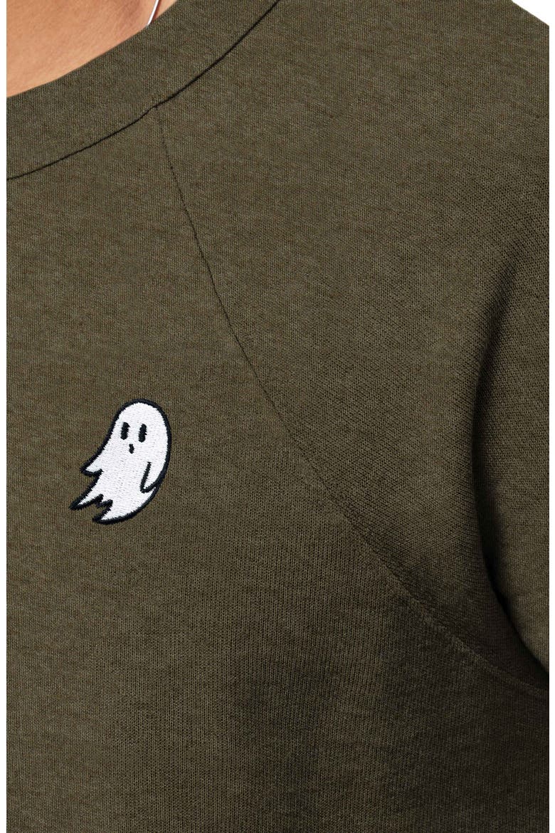 Ghost Fleece Sweatshirt, Alternate, color, Heather Olive