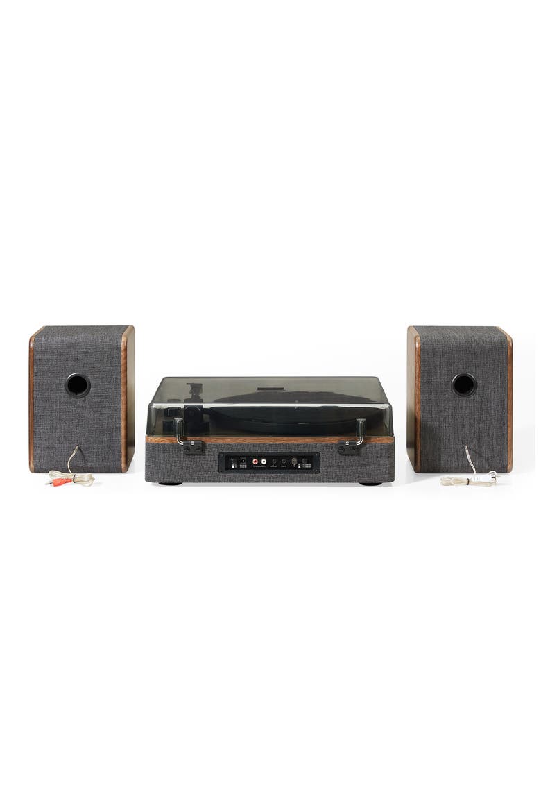 Nocturne Bluetooth® Record Player & Speakers, Alternate, color, CHARCOAL