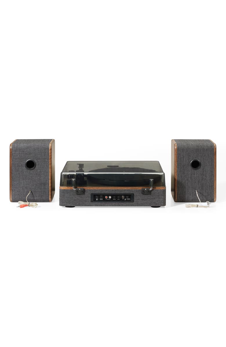 Crosley Radio Nocturne Bluetooth<sup>®</sup> Record Player & Speakers, Alternate, color, Charcoal