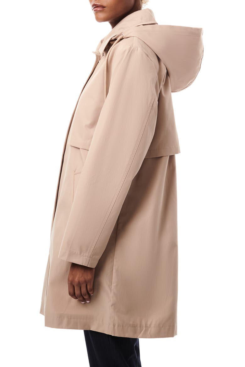 Rain Coat with Removable Hood, Alternate, color, ASH