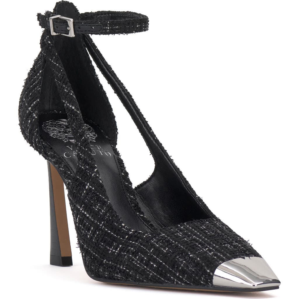 Vince Camuto Sachel Cap Toe Pump In Black Multi