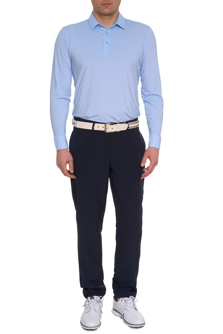 Alastor Long Sleeve Golf Polo, Alternate, color, LIGHT BLUE
