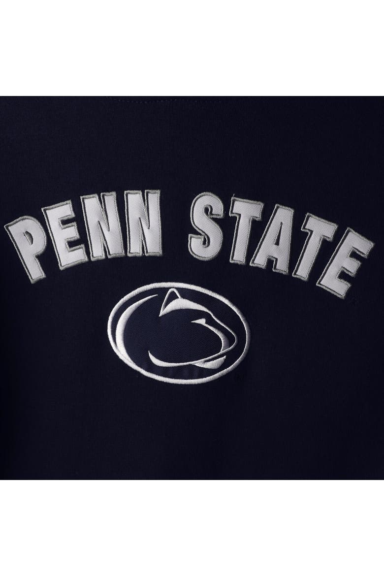 Women's Navy Penn State Nittany Lions Arch & Logo 1 Pullover Hoodie, Alternate, color, Navy