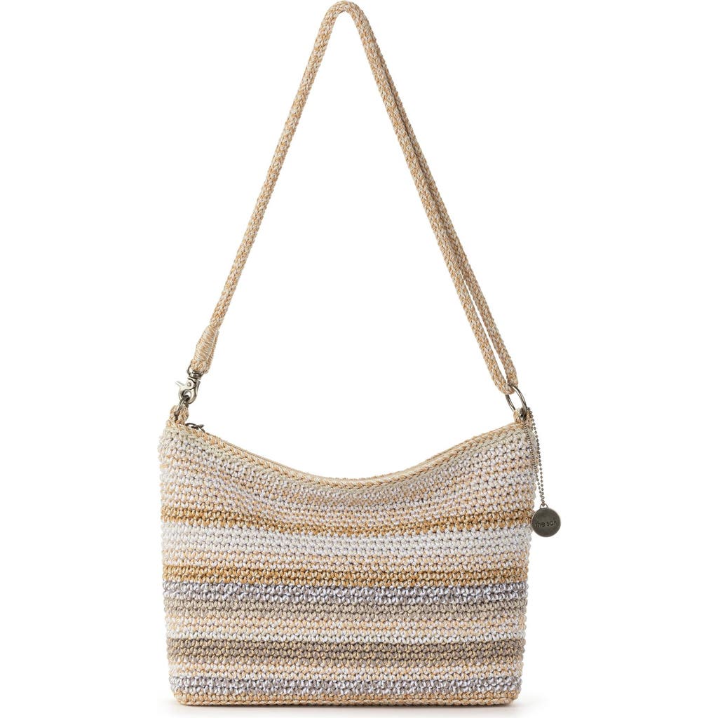 The Sak Lumi Covertible Crossbody Hand Crochet Bag In Sand