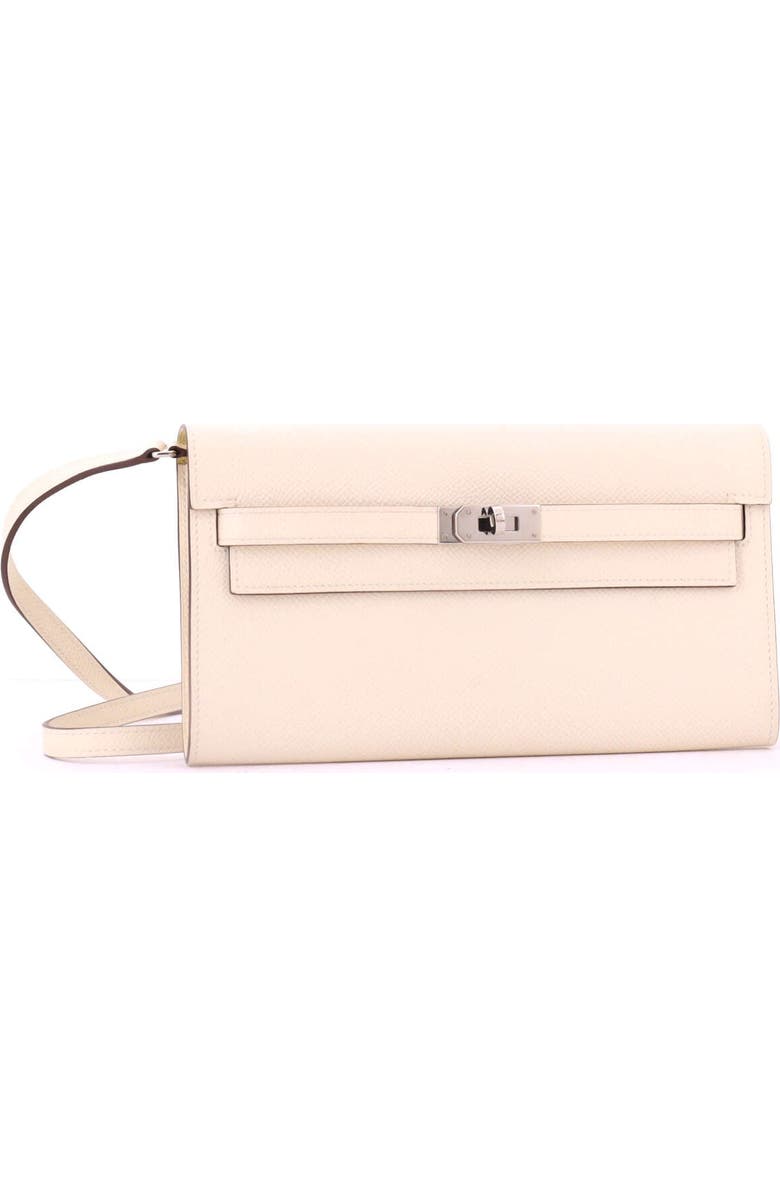 Pre-Owned Hermes Kelly To Go Wallet Verso Epsom, Alternate, color, Verso - Nata/Jaune Poussin