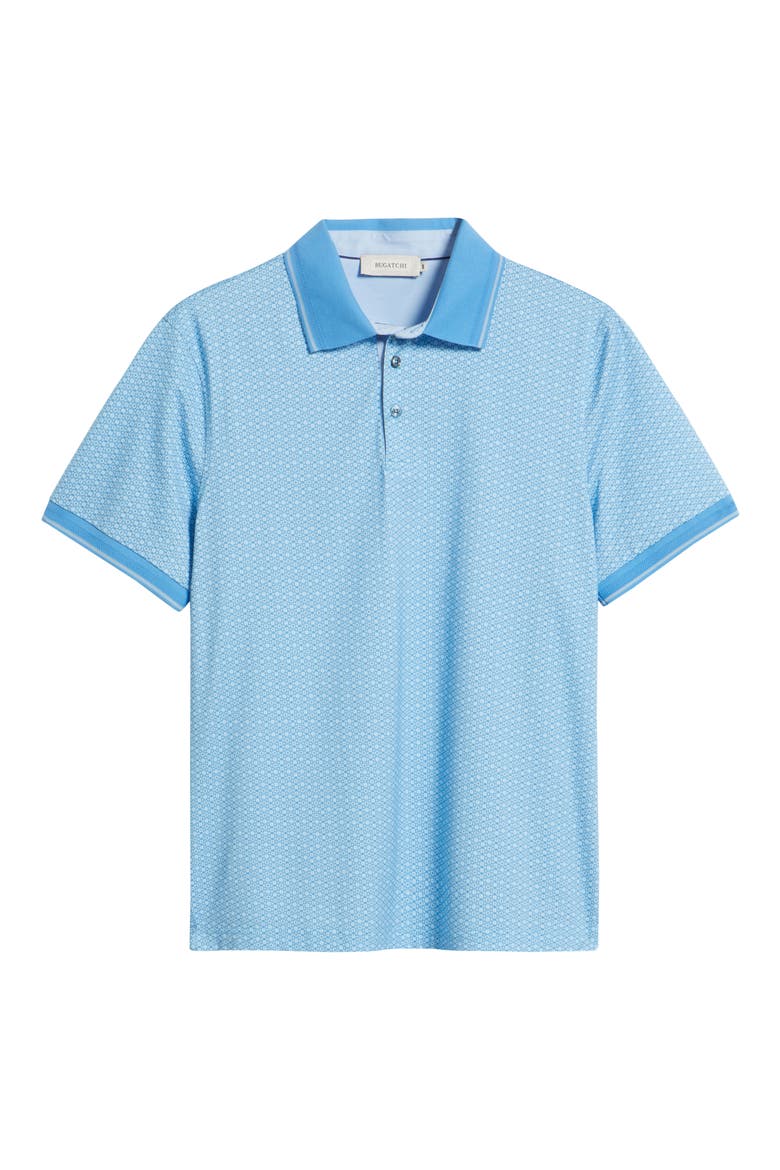 Vance OoohCotton® Geo Print Polo, Alternate, color, AZURE
