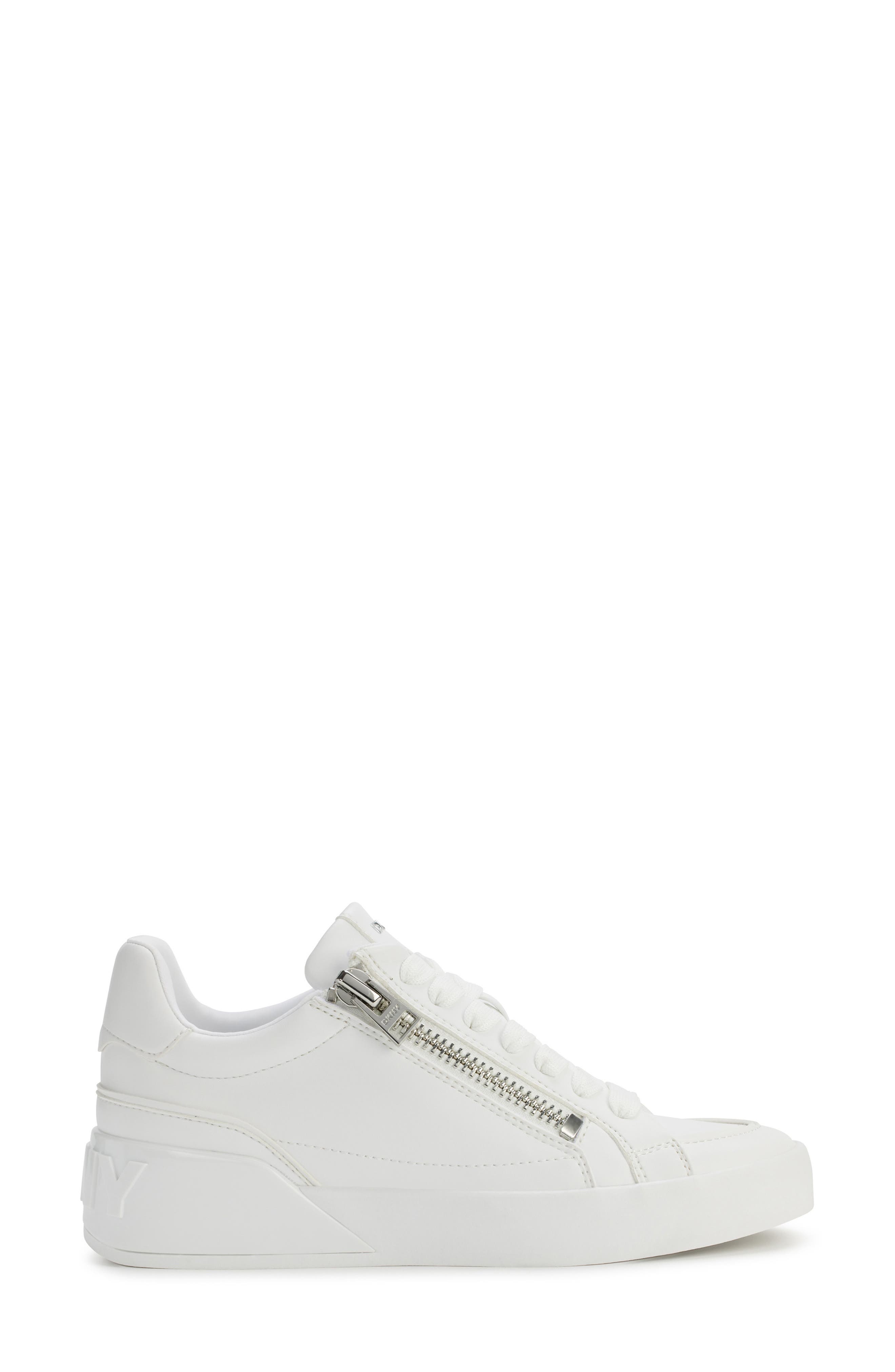 DKNY Mei Sneaker, Alternate, color, White