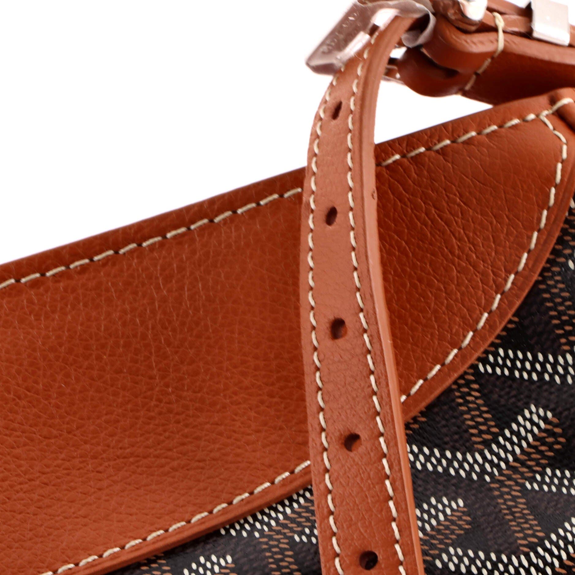 Pre-Owned Goyard Hirondelle Shoulder Bag Coated Canvas and Leather, Alternate, color, Brown