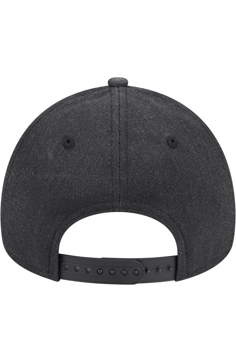 New Era Men's New Era Charcoal Seattle Mariners Logo Essentials 9FORTY A-Frame Adjustable Hat, Alternate, color,