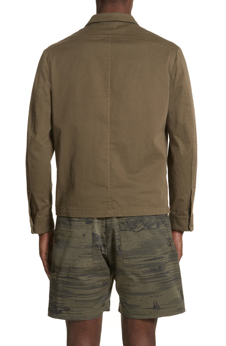 Barena Venezia Oversize Military Shirt, Alternate, color, Army
