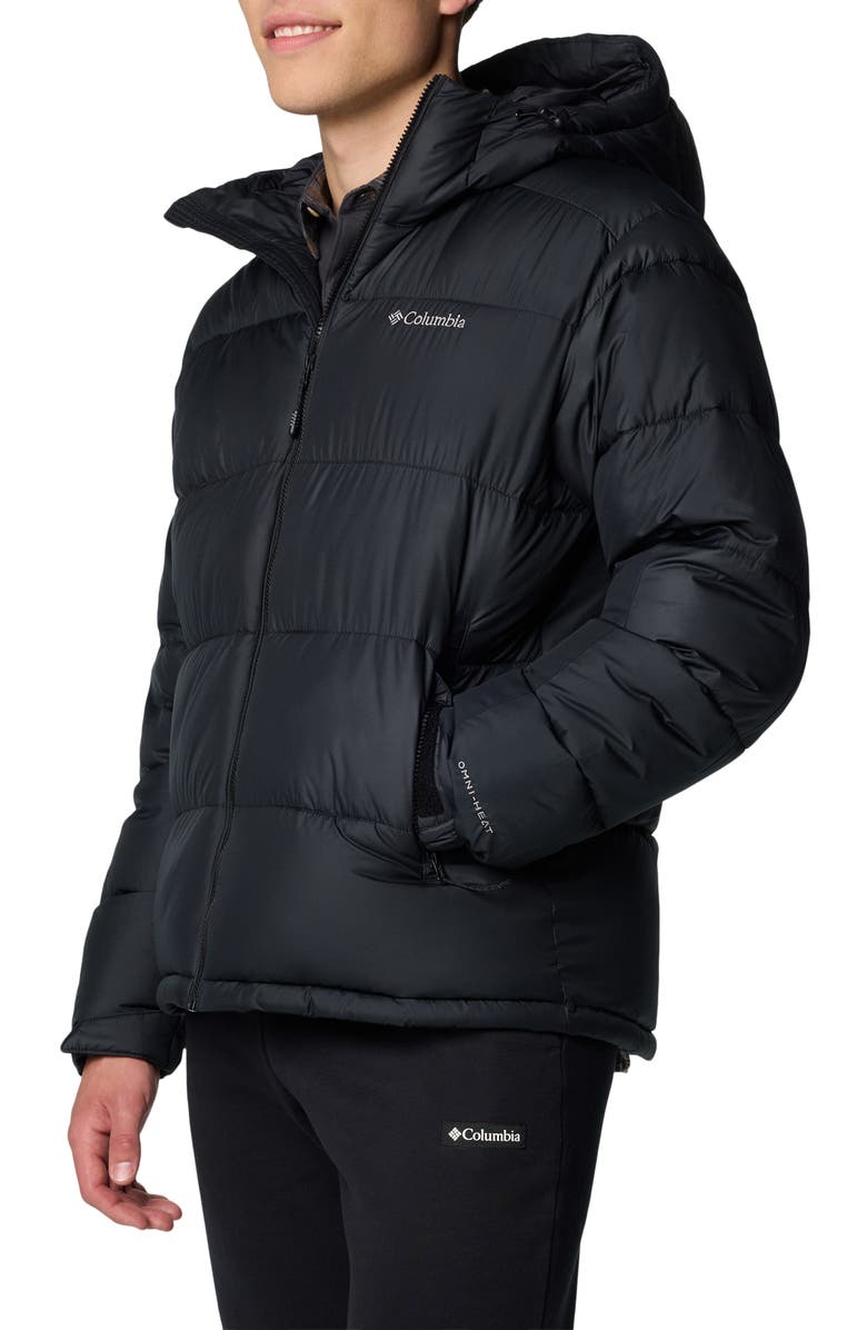 Columbia Pike Lake II Hooded Puffer Jacket, Alternate, color, Black
