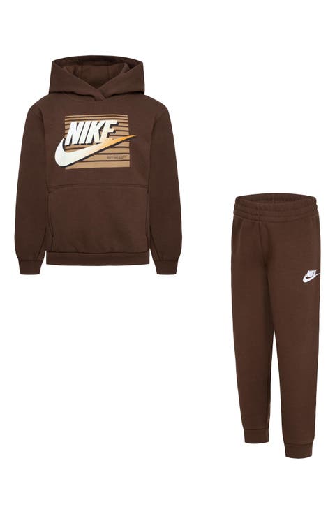 Kids' Gradient Futura Logo Pullover Hoodie & Joggers Set (Little Kid)