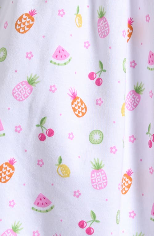 Kissy Kissy Print Pima Cotton Sleeveless Romper In Multi