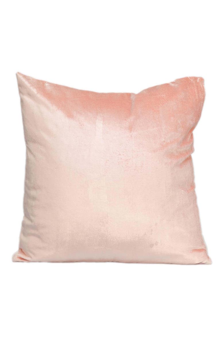 Bashira Square Throw Pillow, Alternate, color, PINK