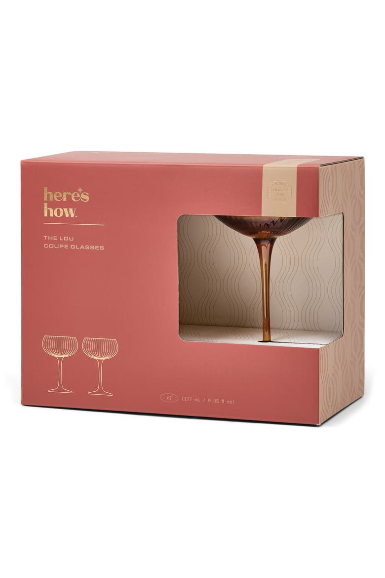 The Lou Set of 2 Coupe Glasses, Alternate, color, NO COLOR