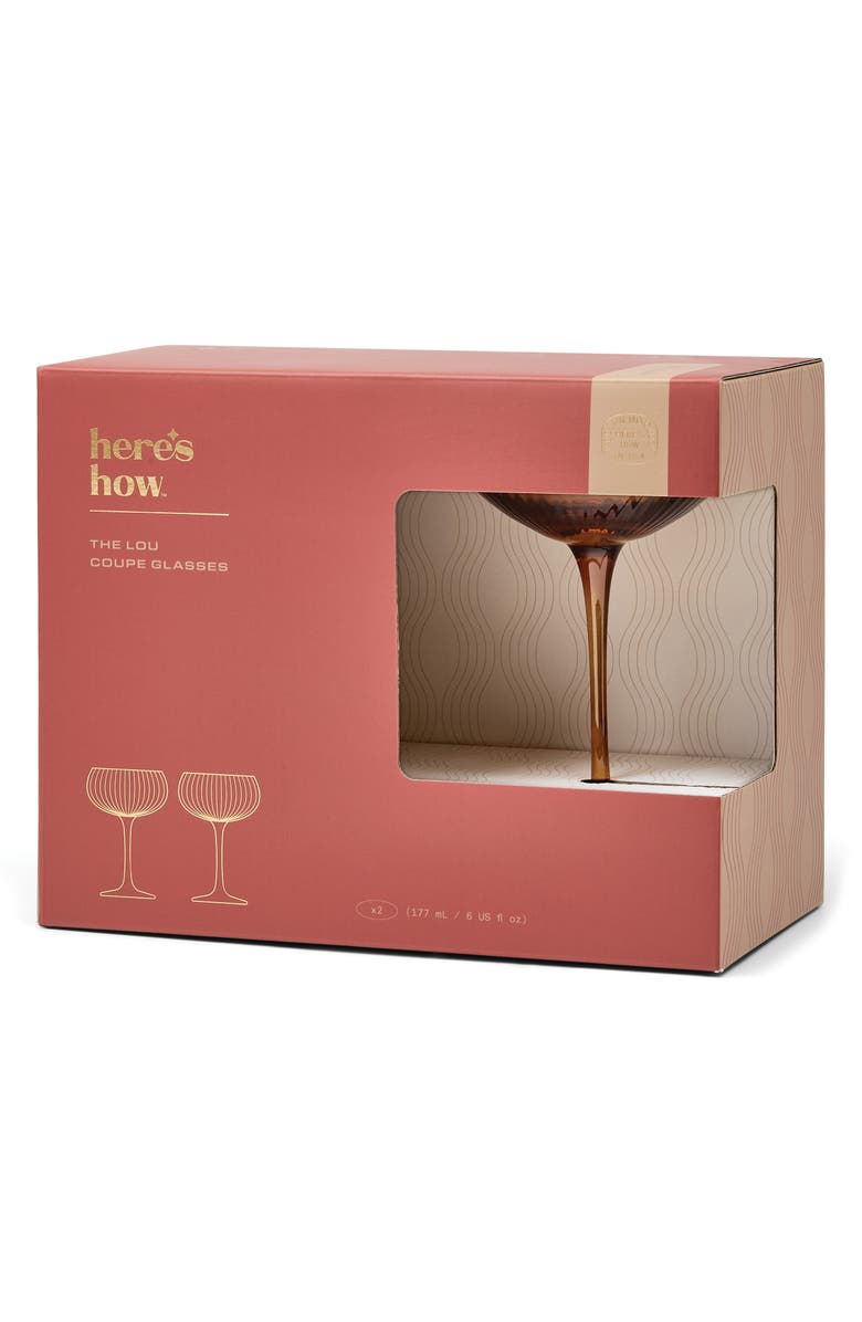 Here's How The Lou Set of 2 Coupe Glasses, Alternate, color, 