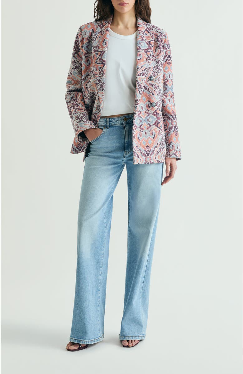 Scalpers Jacquard Print Blazer, Alternate, color, Purple