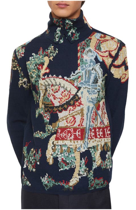 Heraldic Knight Wool Sweater