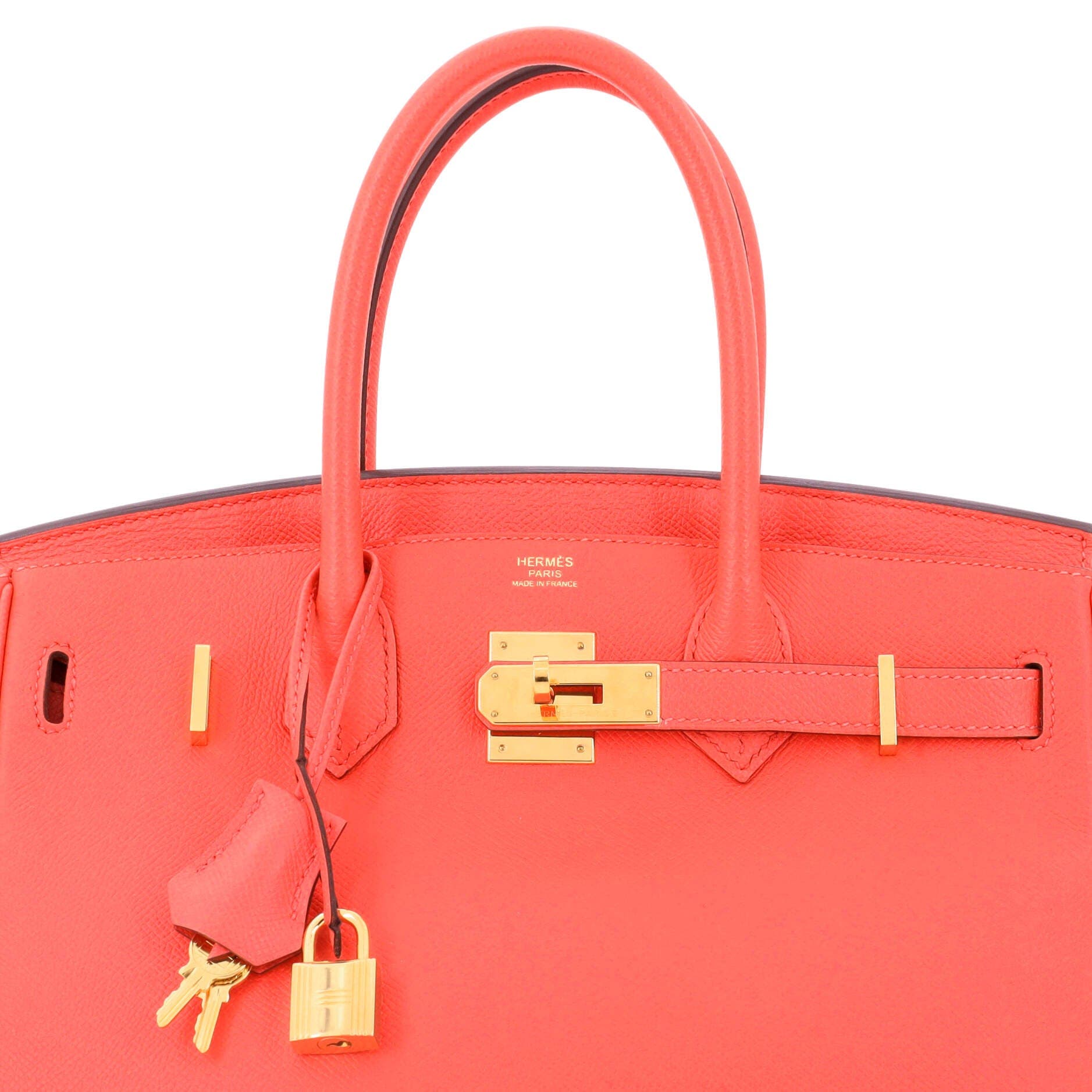 Pre-Owned Hermes Birkin Handbag Red Epsom with Gold Hardware 30, Alternate, color, 