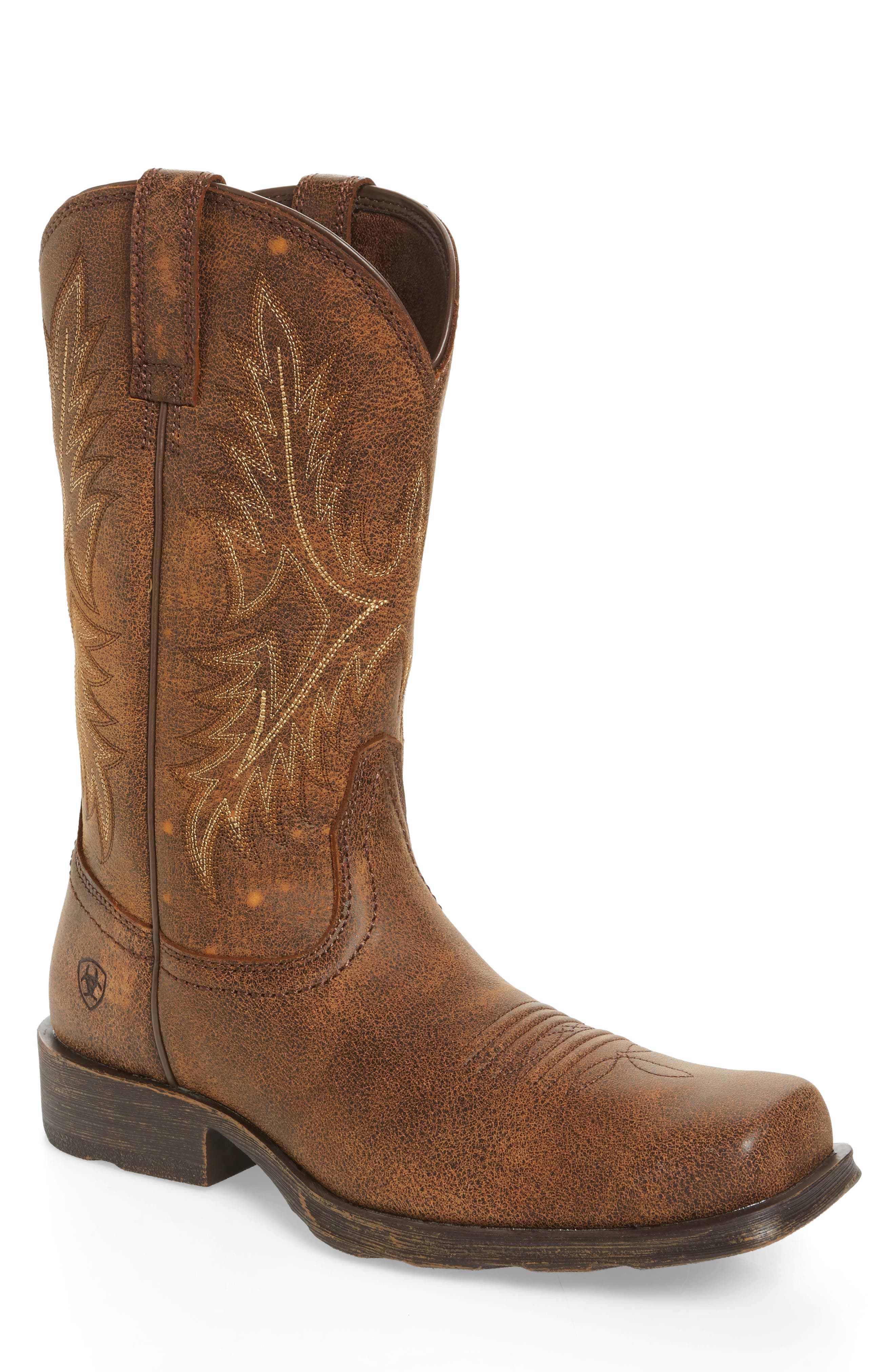 Ariat Western Rambler Cowboy Boot, Main, color, 