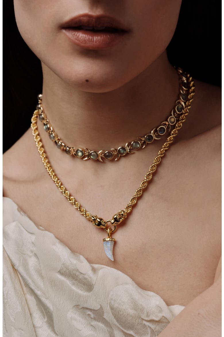 Jaguar Collector Necklace, Alternate, color, 14K GOLD VERMEIL