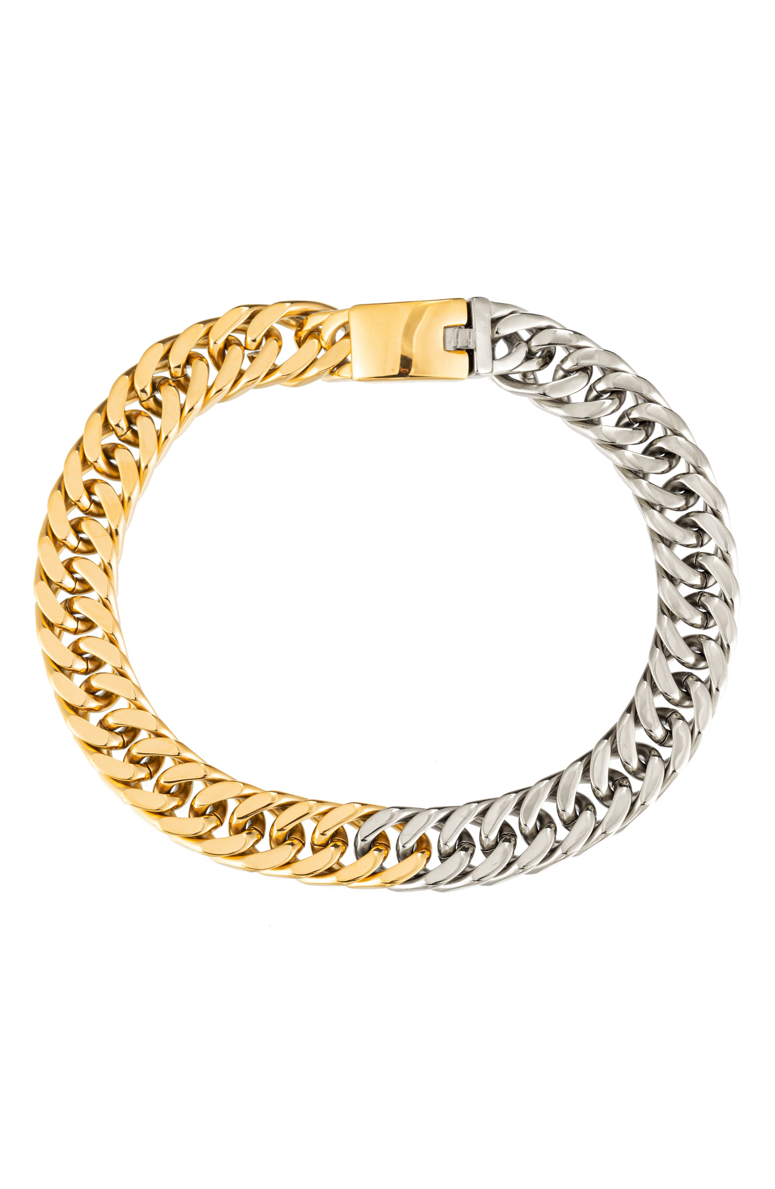 Luxe Nina Two-Tone Titanium Chain Necklace