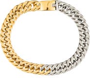 EYE CANDY LOS ANGELES Luxe Nina Two-Tone Titanium Chain Necklace