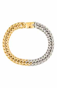 Luxe Nina Two-Tone Titanium Chain Necklace