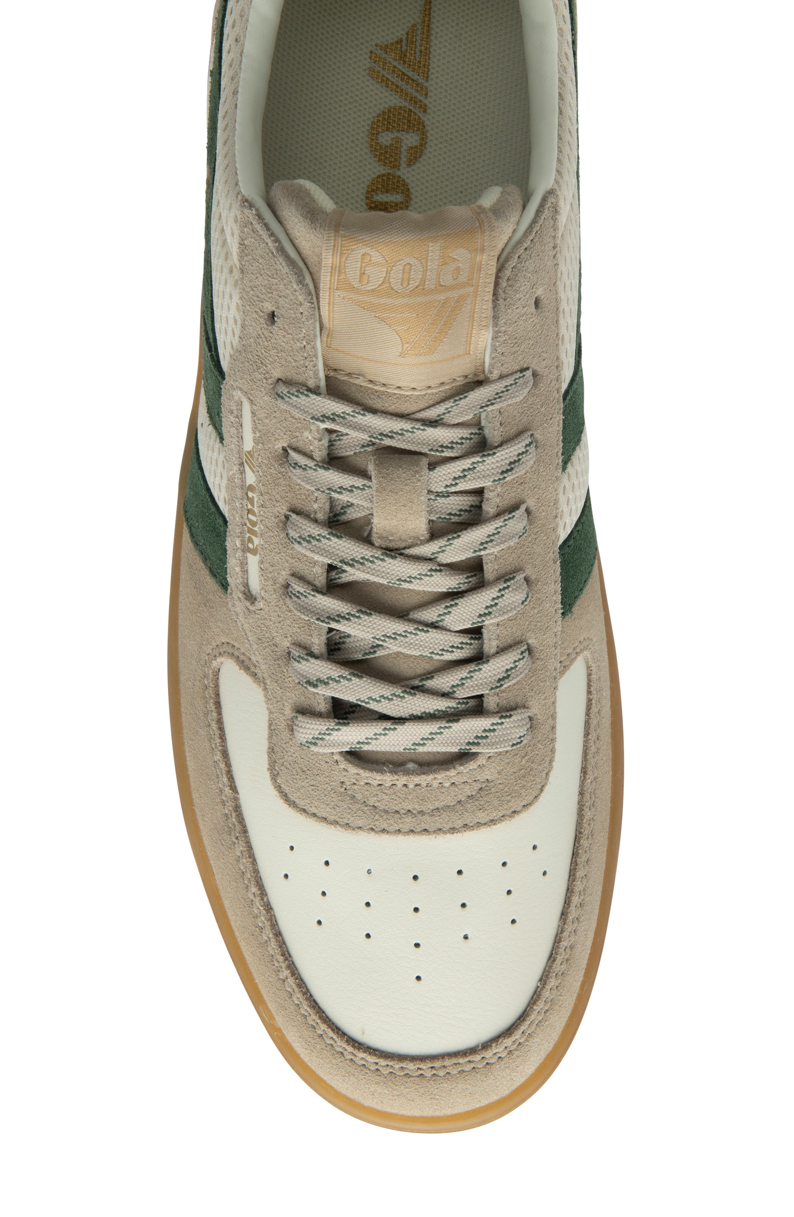 Gola Hawk 83 Sneaker, Alternate, color, White/ Bone/ Evergreen/ Gum
