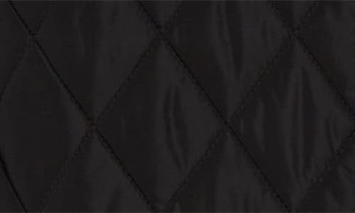 Burberry Check Lining Quilted Nylon Dorset Jacket In Black