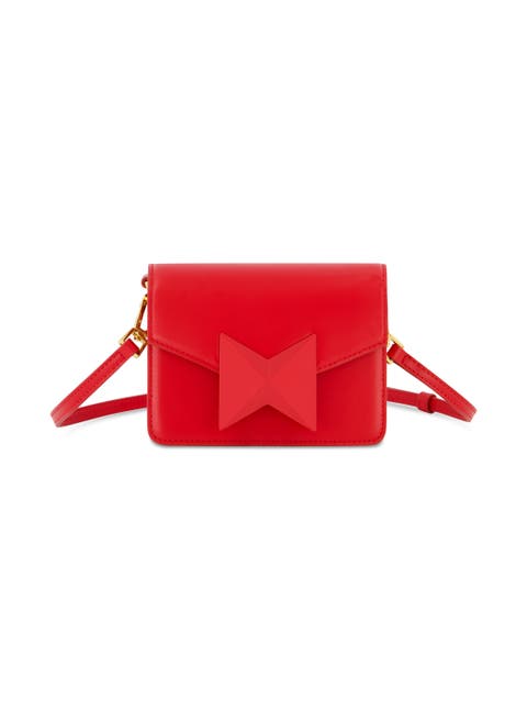 Mini Leather Gold Strap Crossbody Bag