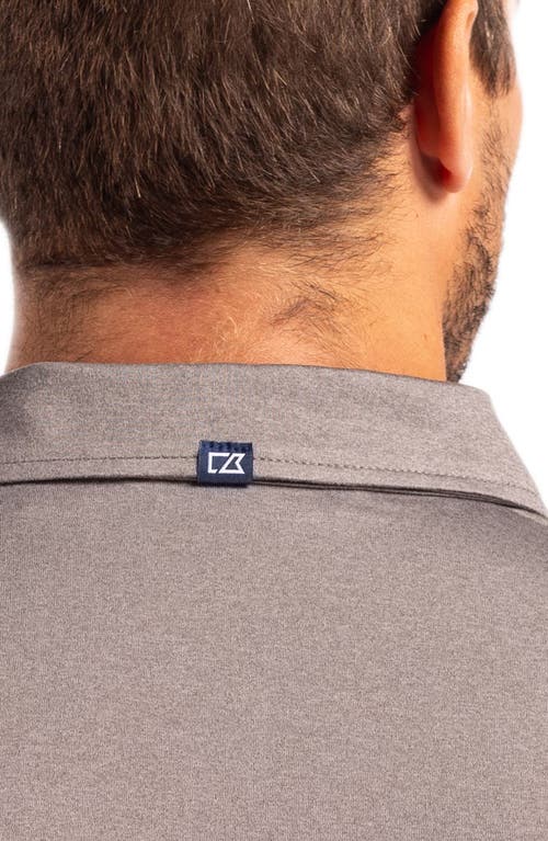 Cutter & Buck Coastline Epic Comfort Long Sleeve Polo In Elemental Grey