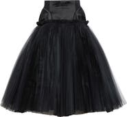 MATIÈRES FÉCALES Millefeuille Tulle Midi Skirt