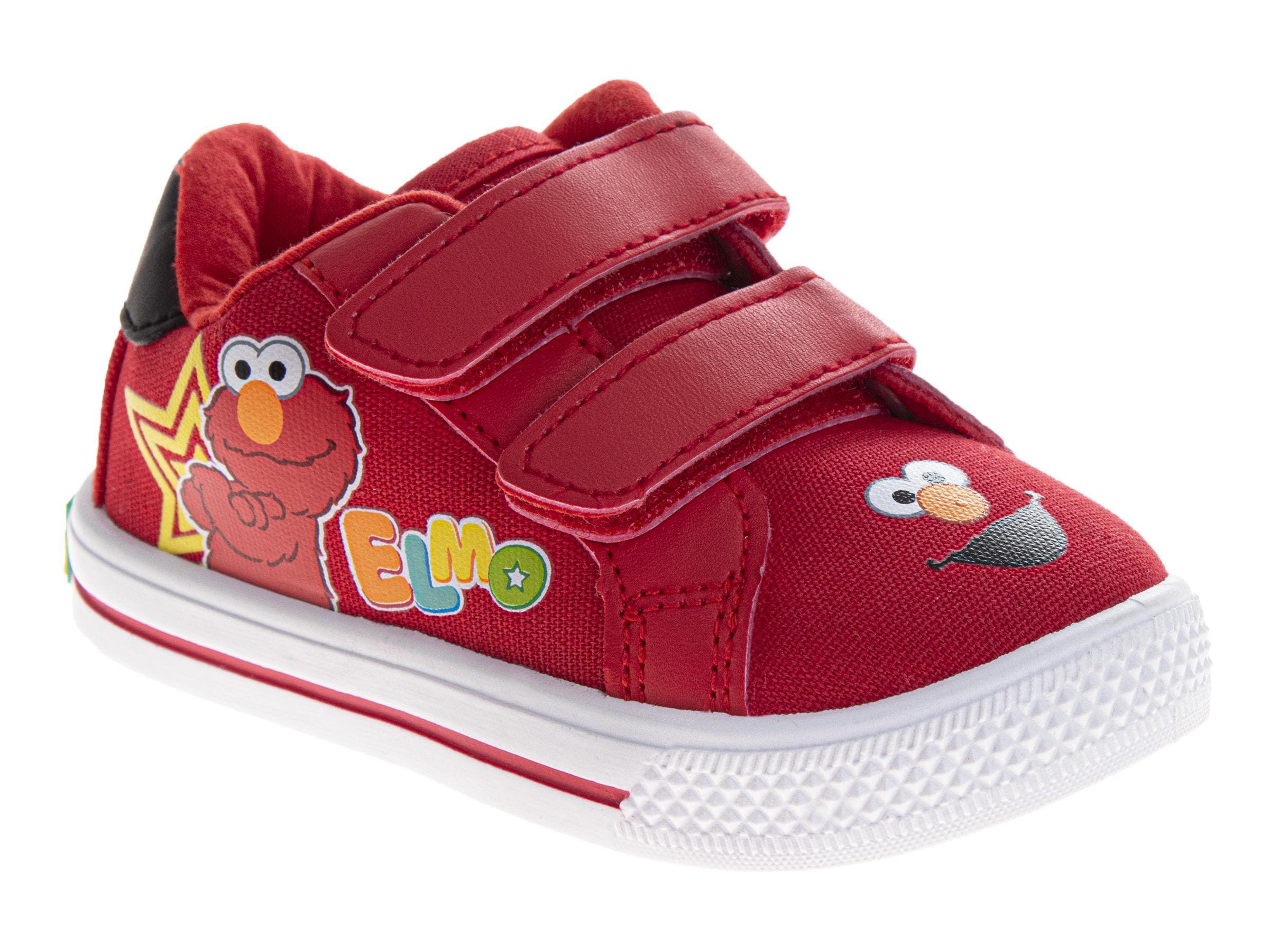 Sesame Street<sup>®</sup> Happy Elmo Casual Sneakers Kids, Main, color, Red