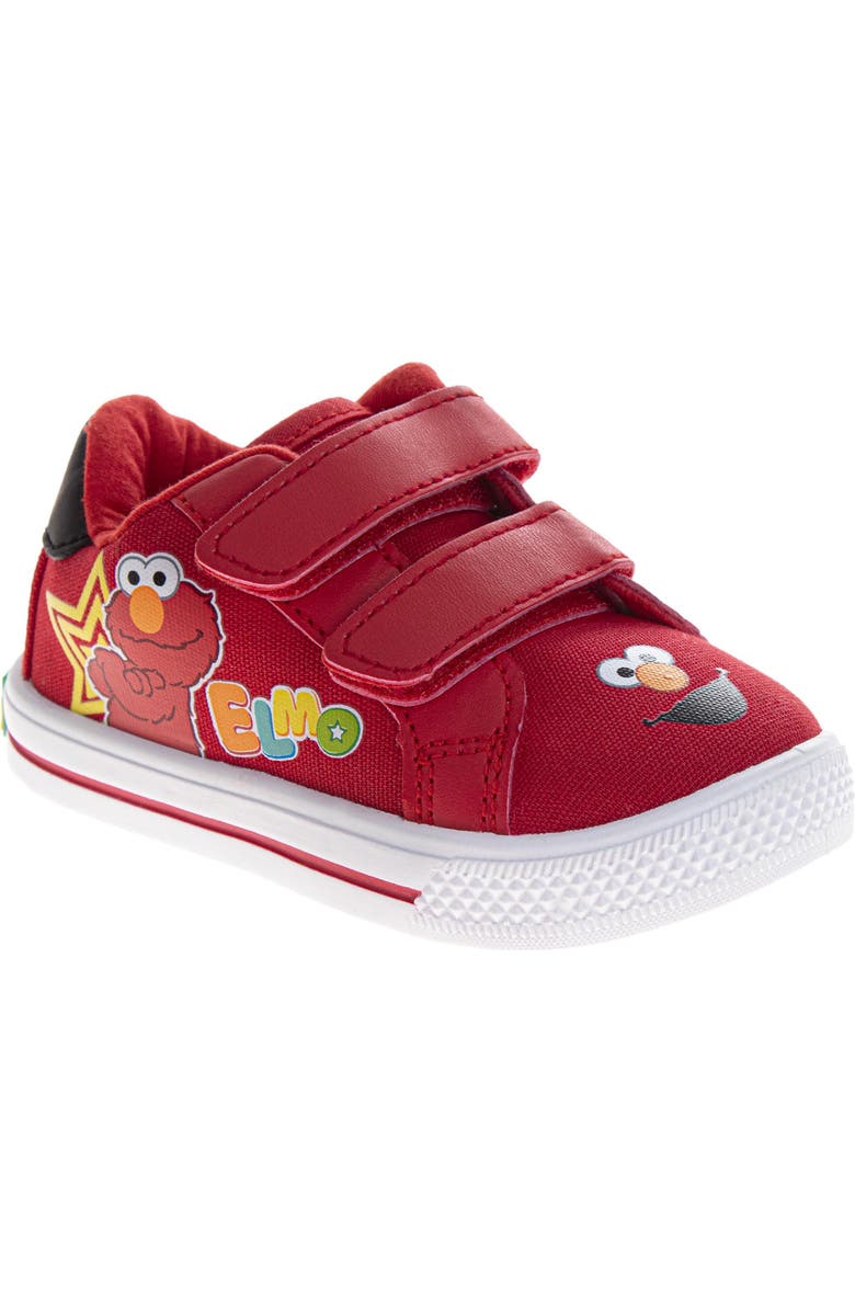 Sesame Street<sup>®</sup> Happy Elmo Casual Sneakers Kids, Main, color, Red