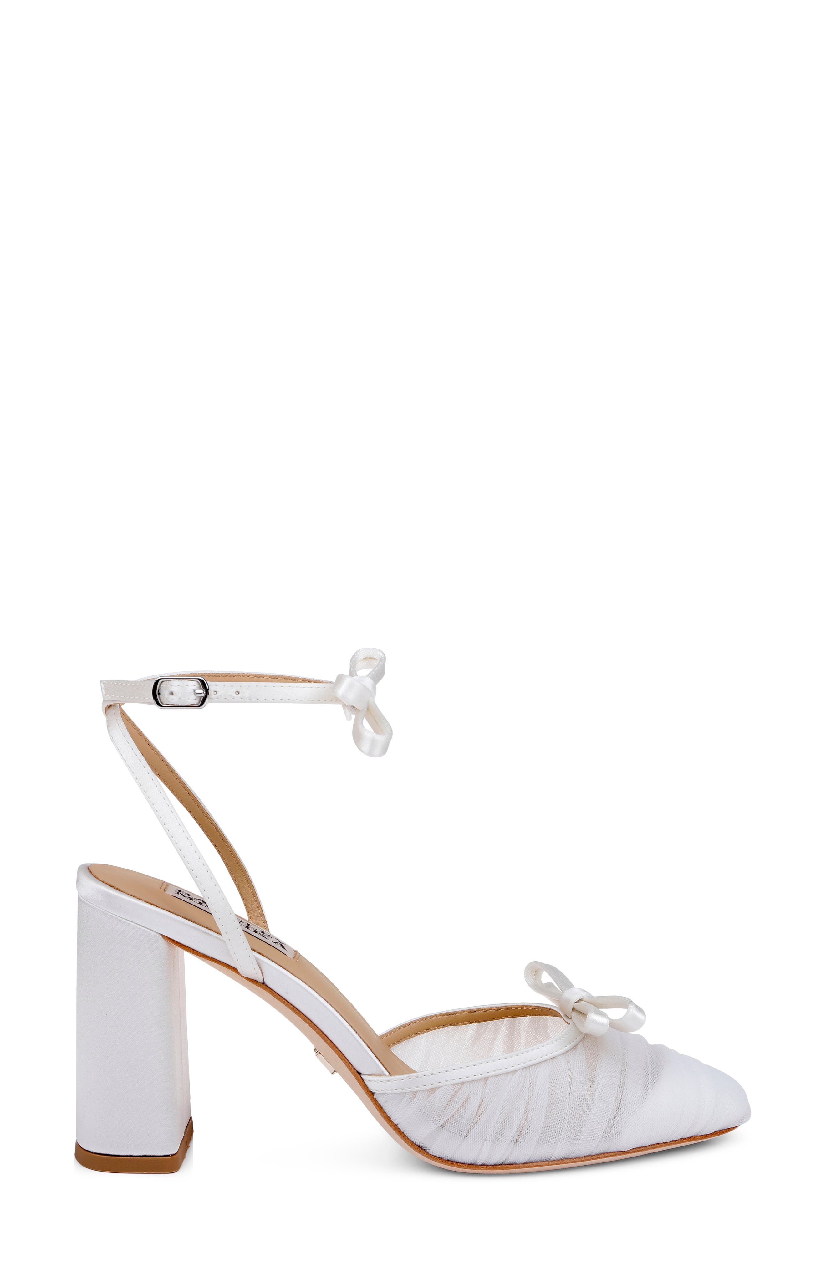 Rebecca Ankle Strap Pump, Alternate, color, WHITESATIN
