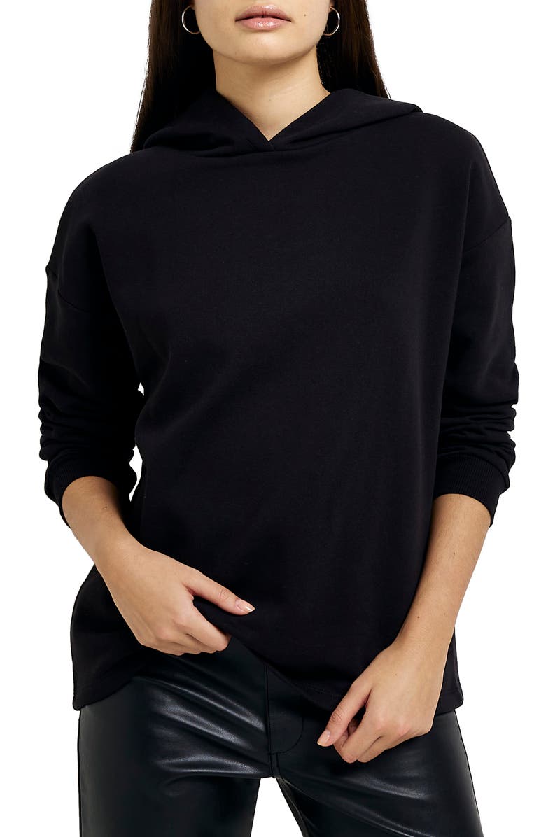 River Island Cotton Blend Hoodie, Main, color, 