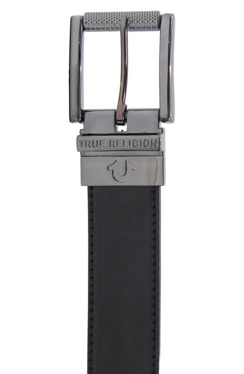 True Religion Reversible Lumin Air Belt In Black
