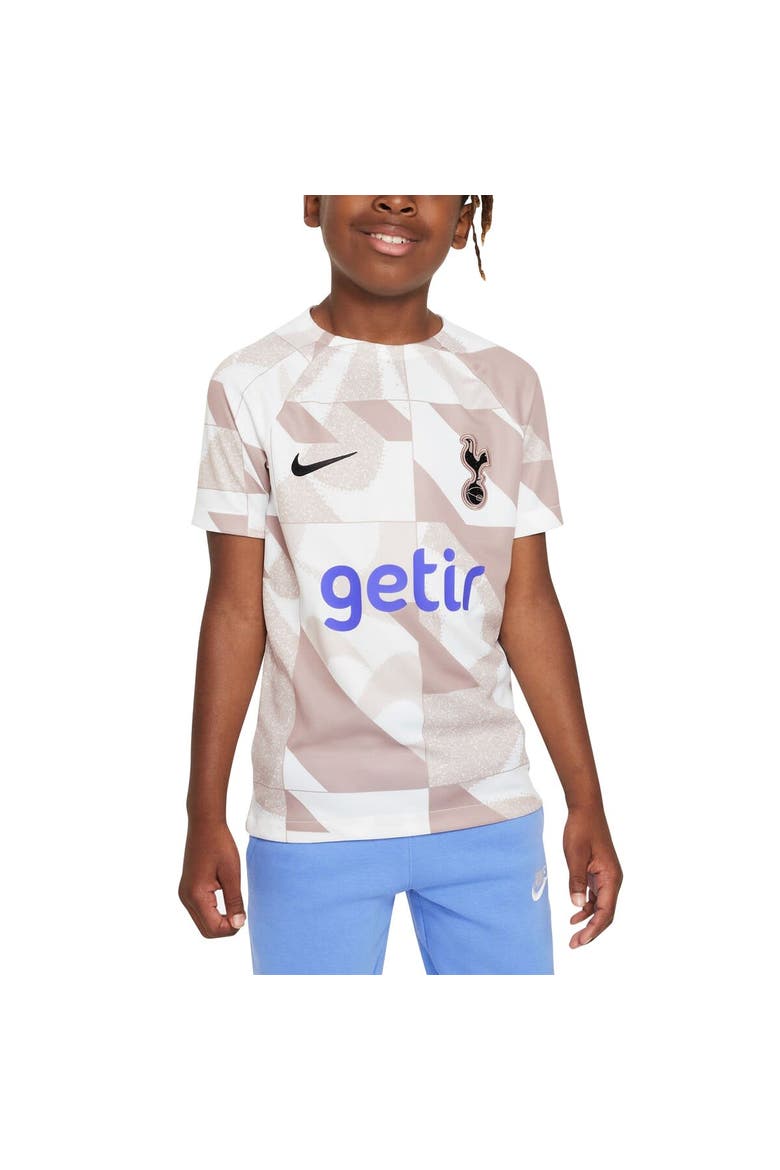 Youth Nike White Tottenham Hotspur 2023/24 Academy Pro Performance Pre-Match Top, Alternate, color, White
