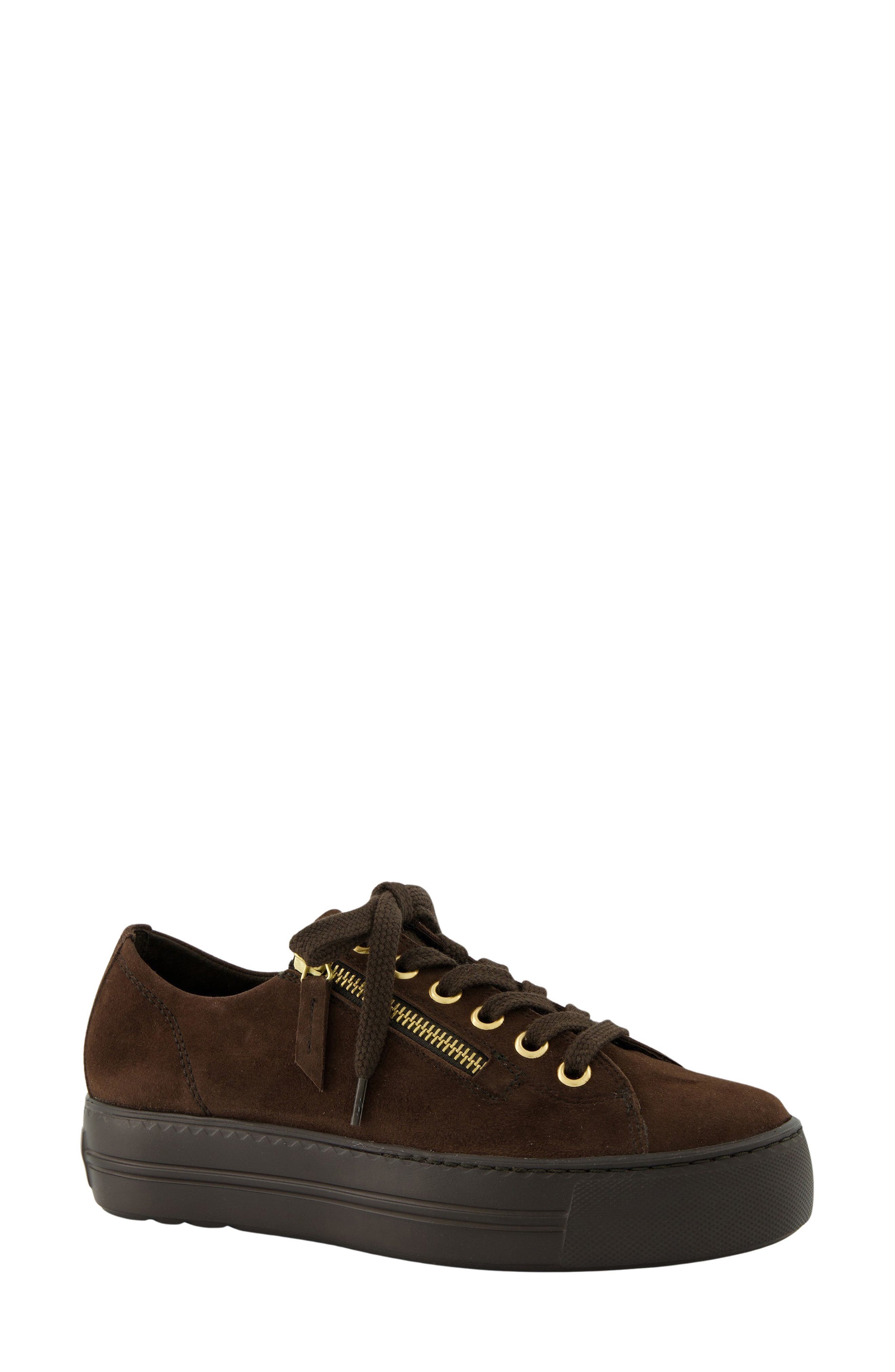 Fresno Leather Sneaker, Main, color, CHOCO SUEDE