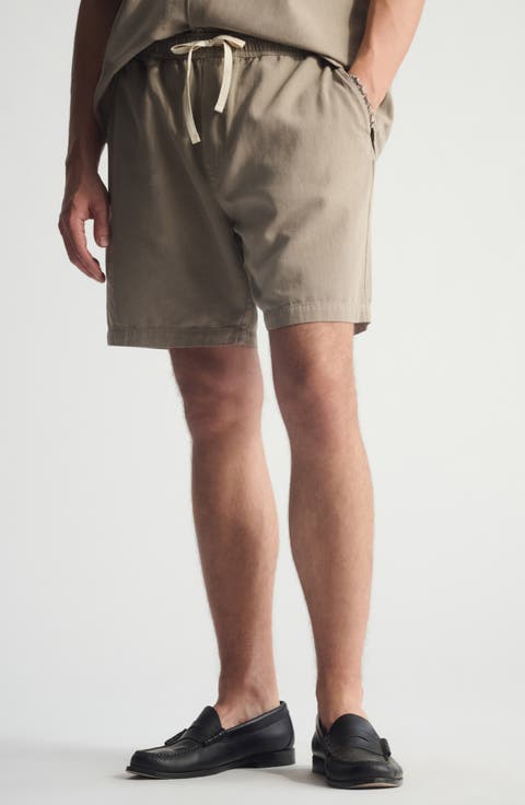 Pull-On Loose Fit Cotton & Linen Shorts