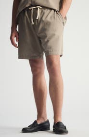 Brooklyn Industries Pull-On Loose Fit Cotton & Linen Shorts