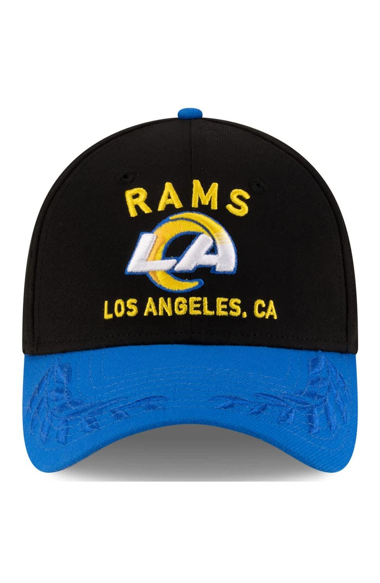 New Era Men's New Era Black/Royal Los Angeles Rams 2025 NFL Draft 39THIRTY Flex Hat, Alternate, color, Black