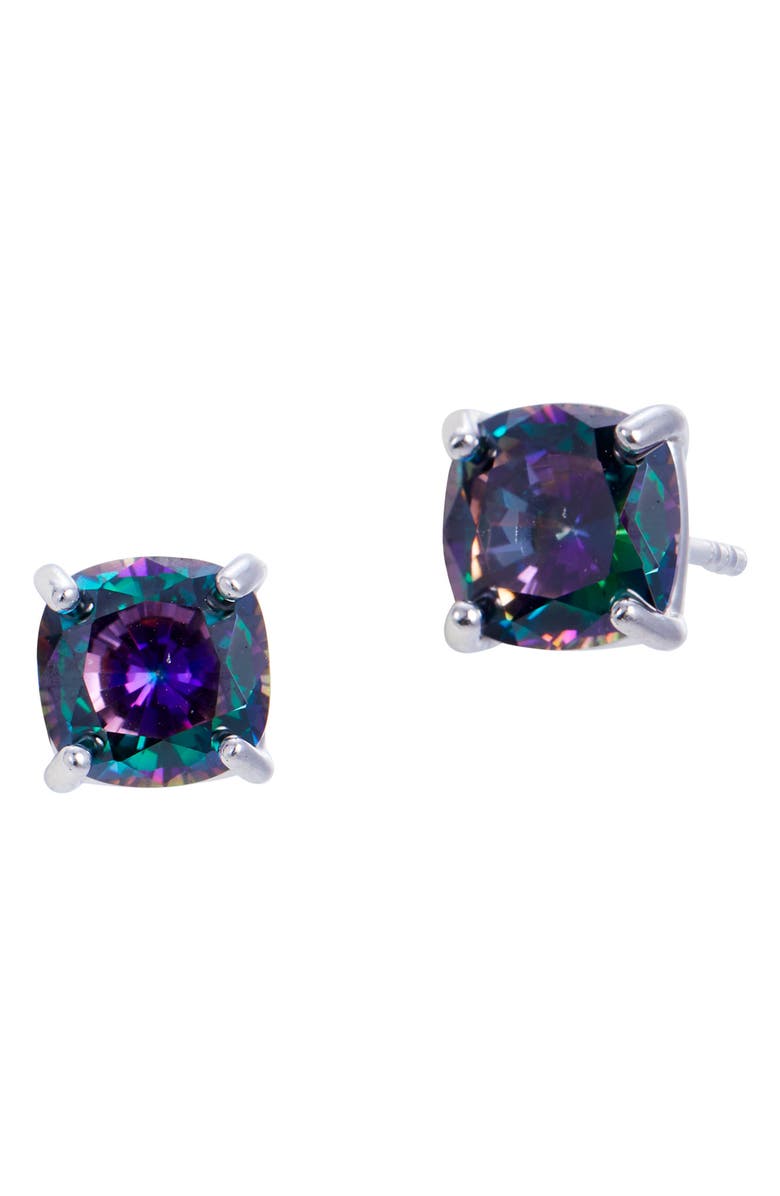 SAVVY CIE JEWELS Sterling Silver Mystic Topaz Stud Earrings, Main, color,